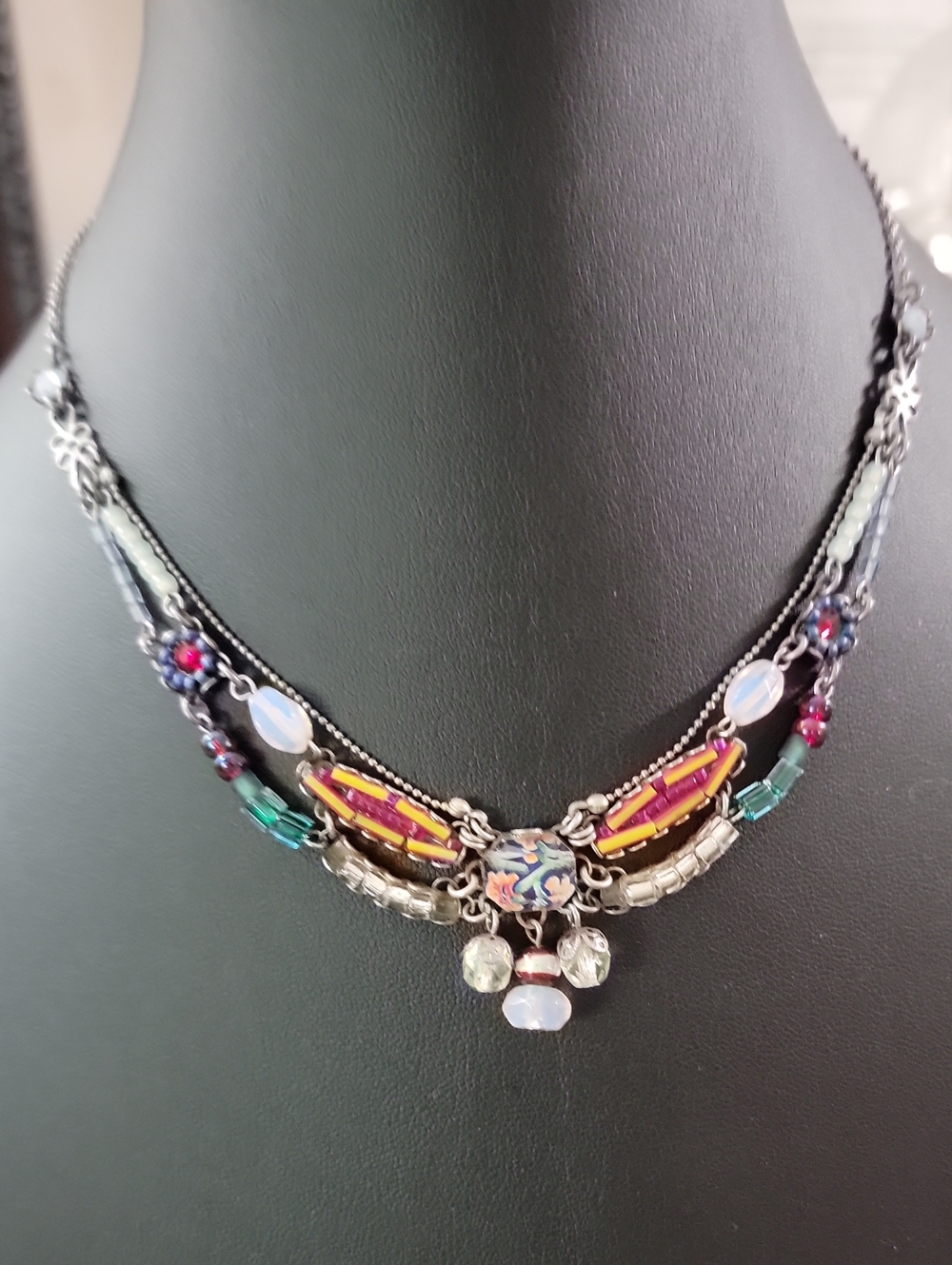 Ayala Bar Multicolor Beaded Statement Necklace - Women Jewelry